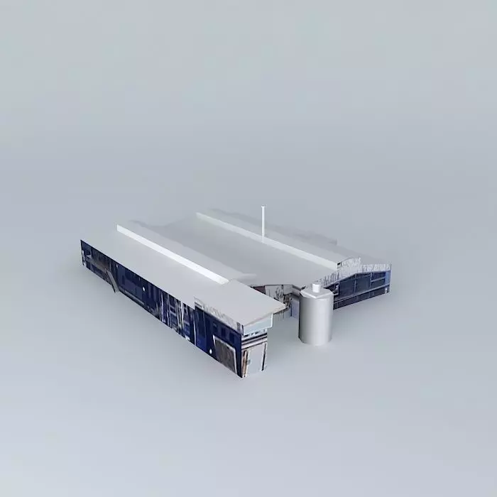 Hangar Central Free 3D model_0