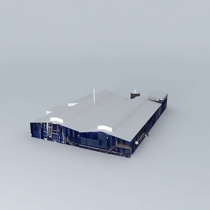 Hangar Central Free 3D model_1