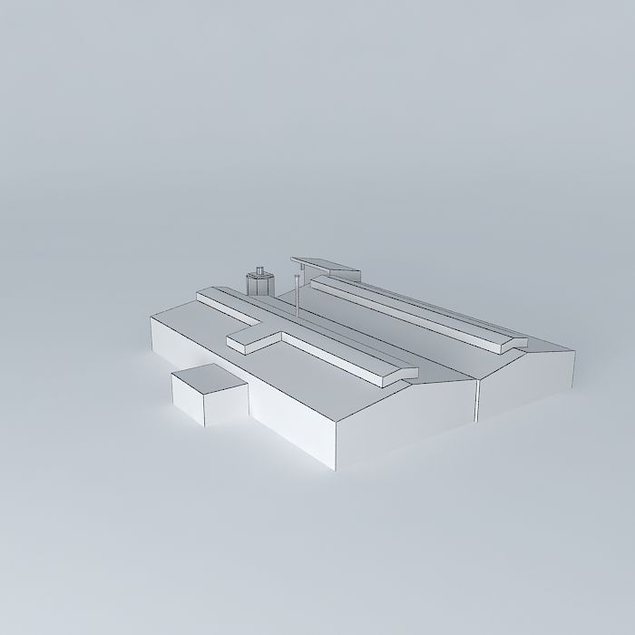 Hangar Central Free 3D model_4