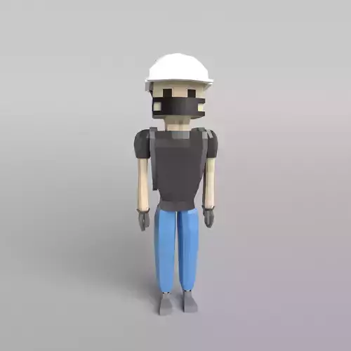 Low Poly Protestor Type 5