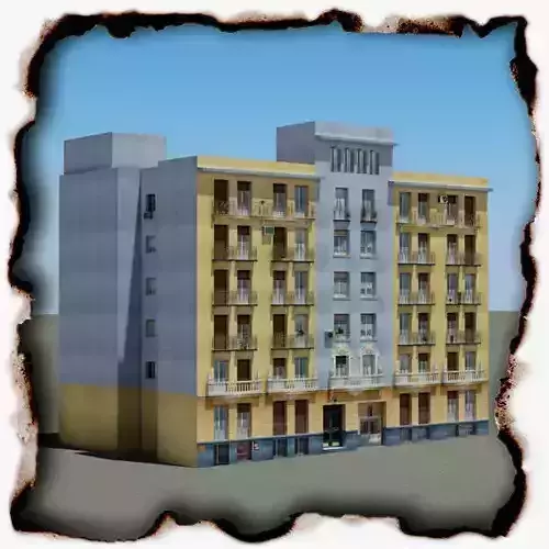 Building apartment with roof