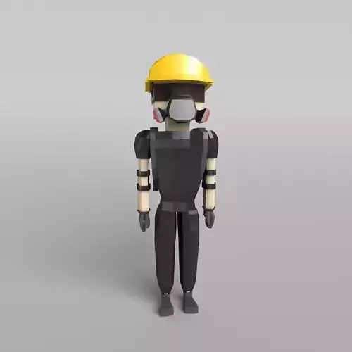 Low Poly Protestor Type 7