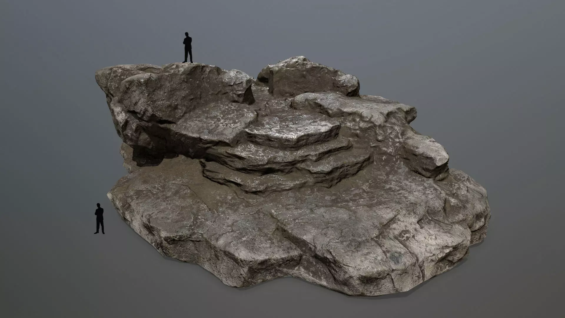 Rock 1 Low-poly 3D model_0