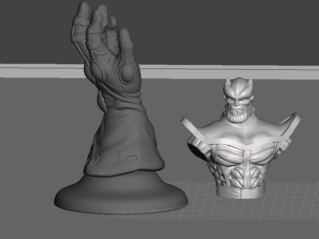 Infinite Gauntlet Thanos Bust 3D print model_5