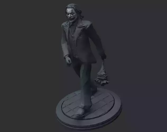 Clown joker statue 3D print model