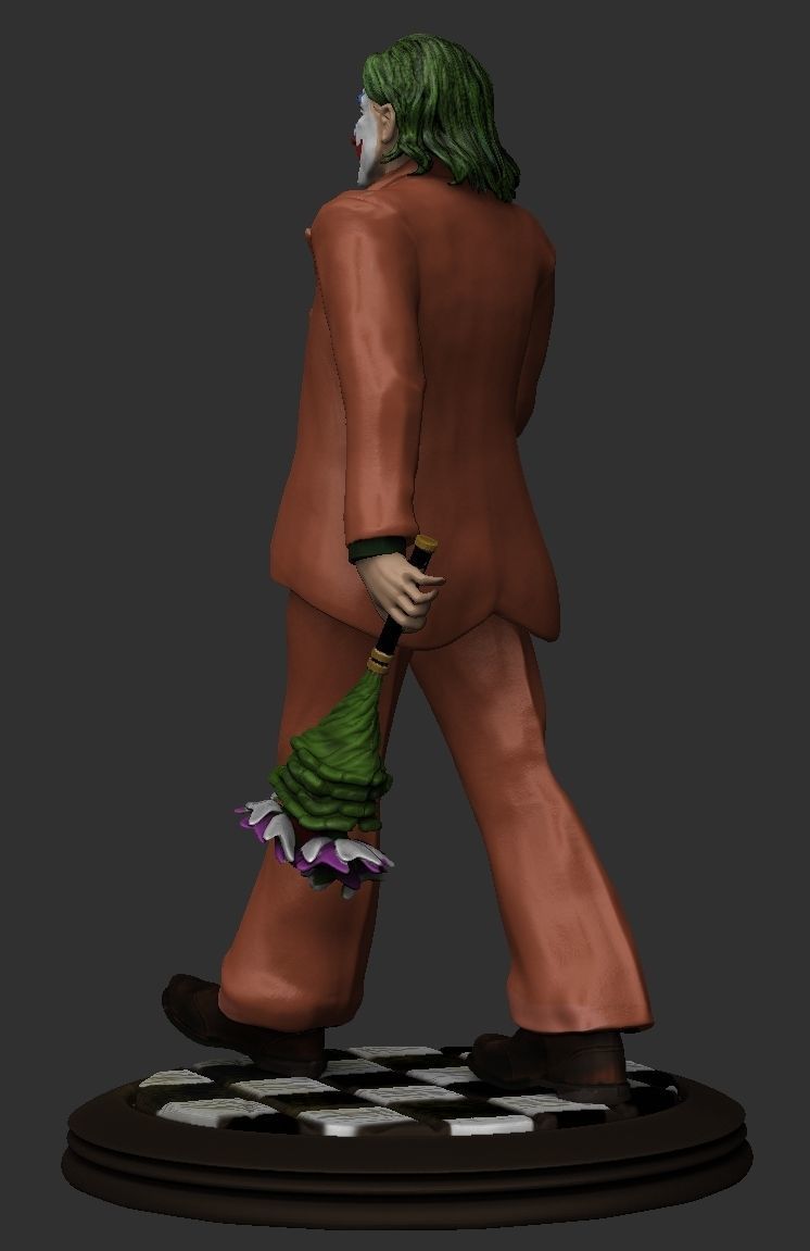 Clown joker statue 3D print model_16