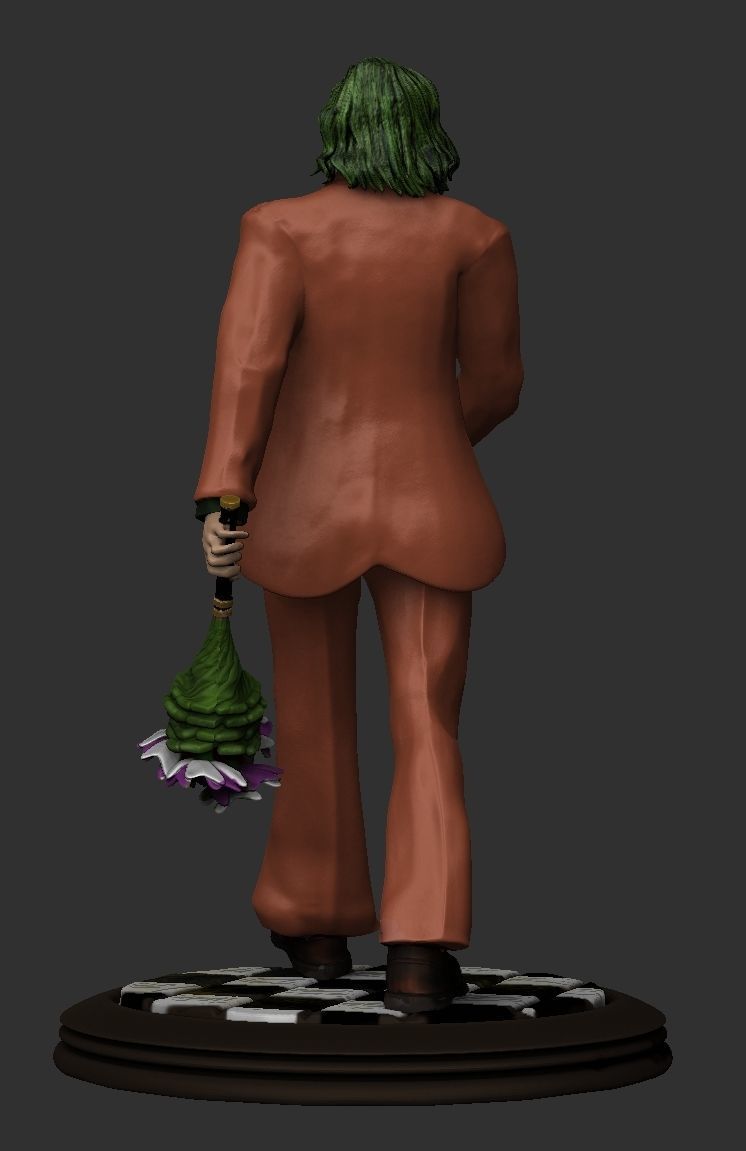 Clown joker statue 3D print model_15