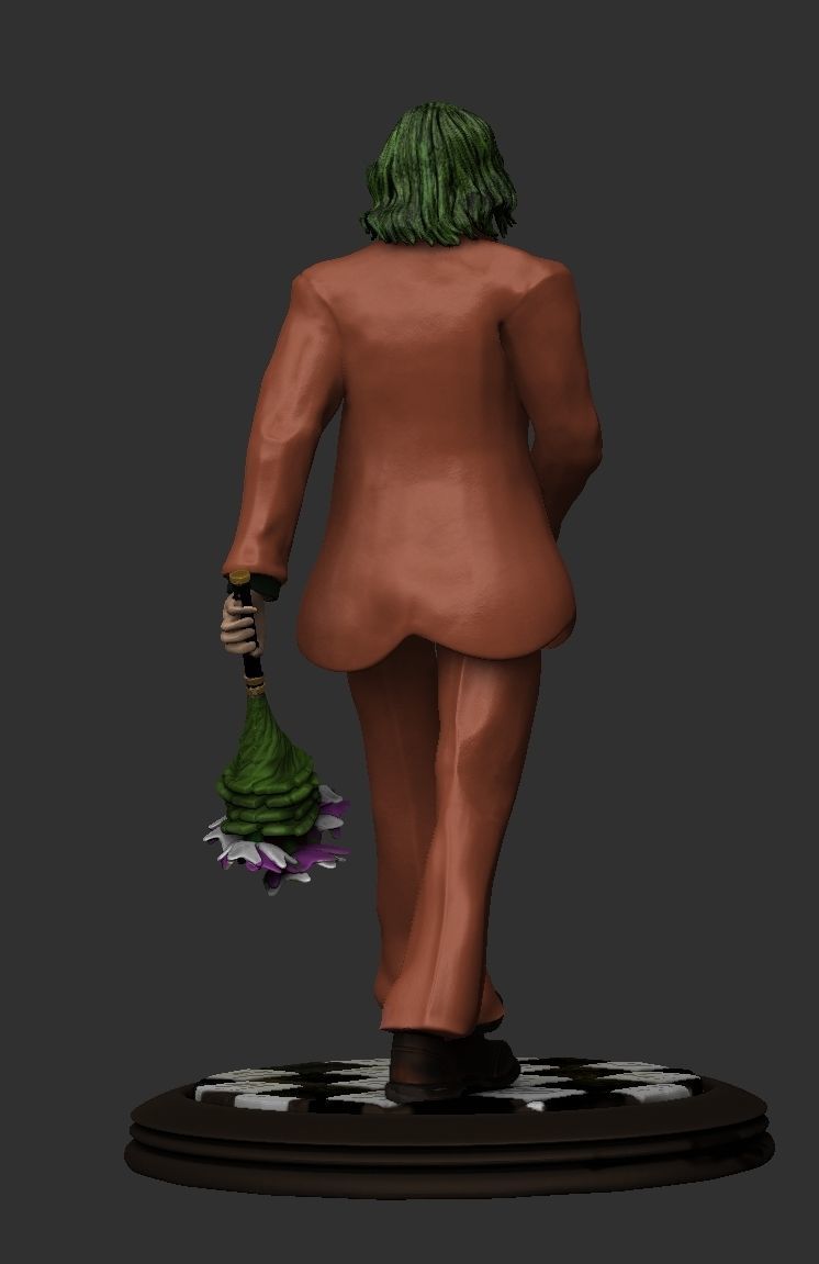 Clown joker statue 3D print model_14