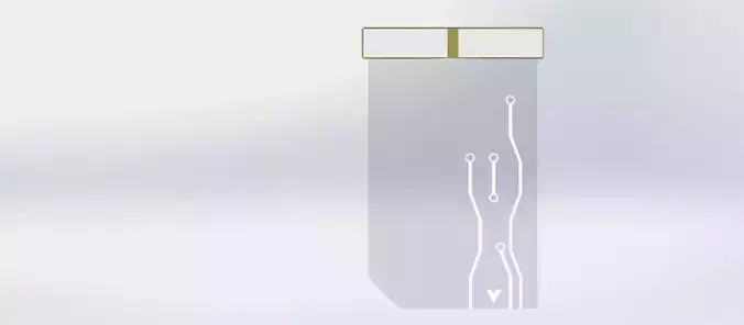 glass key card Free 3D model