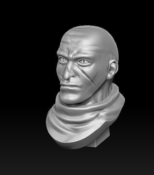 Knight 3d print statue of holding sword 3D print model_22