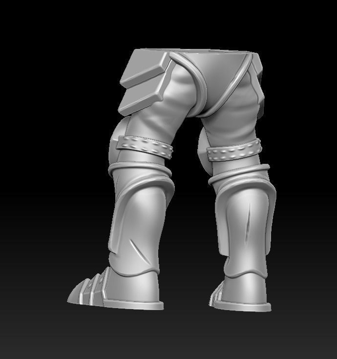 Knight 3d print statue of holding sword 3D print model_15