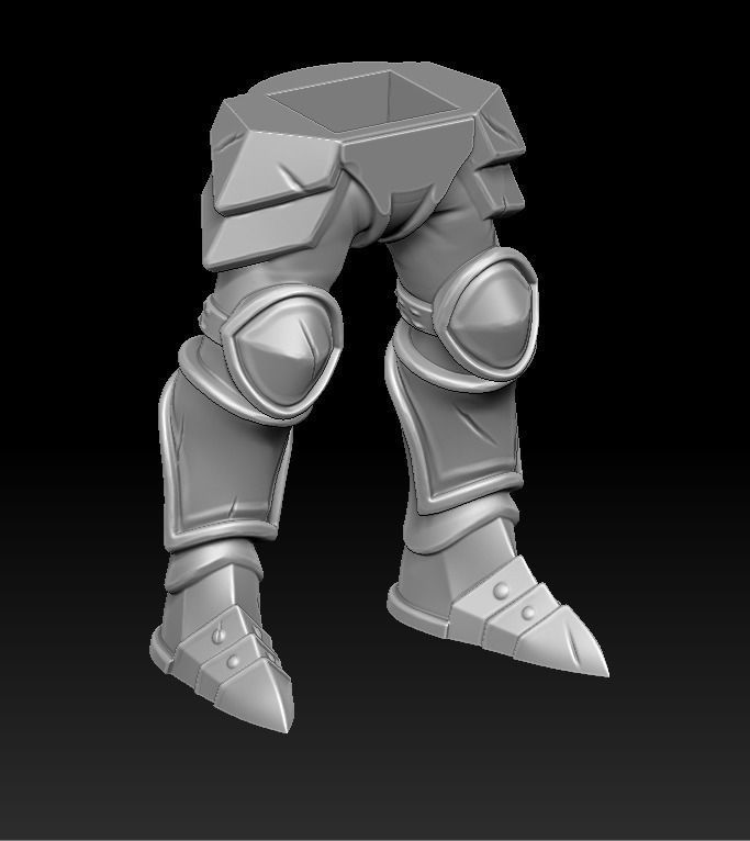 Knight 3d print statue of holding sword 3D print model_14