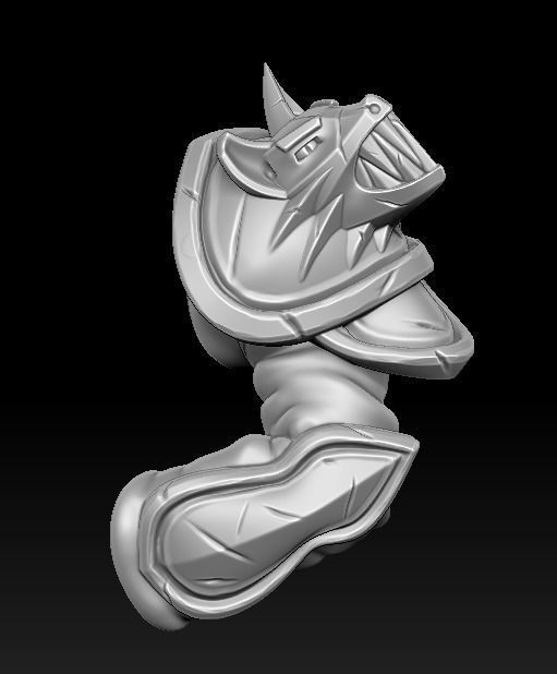 Knight 3d print statue of holding sword 3D print model_26