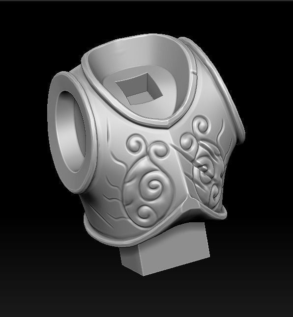 Knight 3d print statue of holding sword 3D print model_16