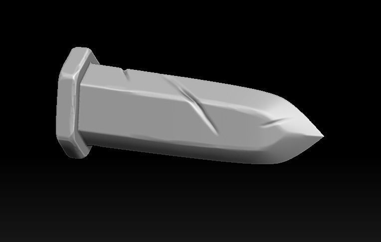 Knight 3d print statue of holding sword 3D print model_34