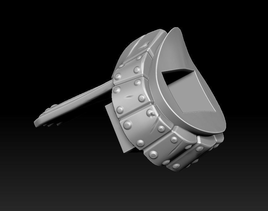 Knight 3d print statue of holding sword 3D print model_13