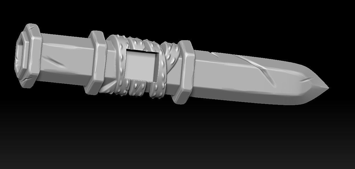 Knight 3d print statue of holding sword 3D print model_32