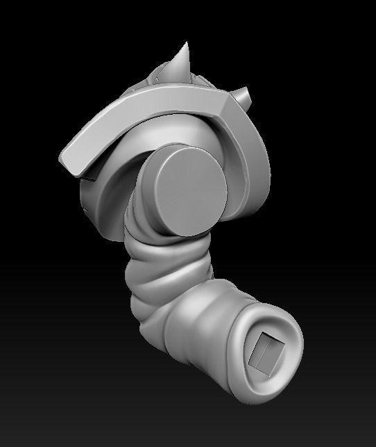 Knight 3d print statue of holding sword 3D print model_27