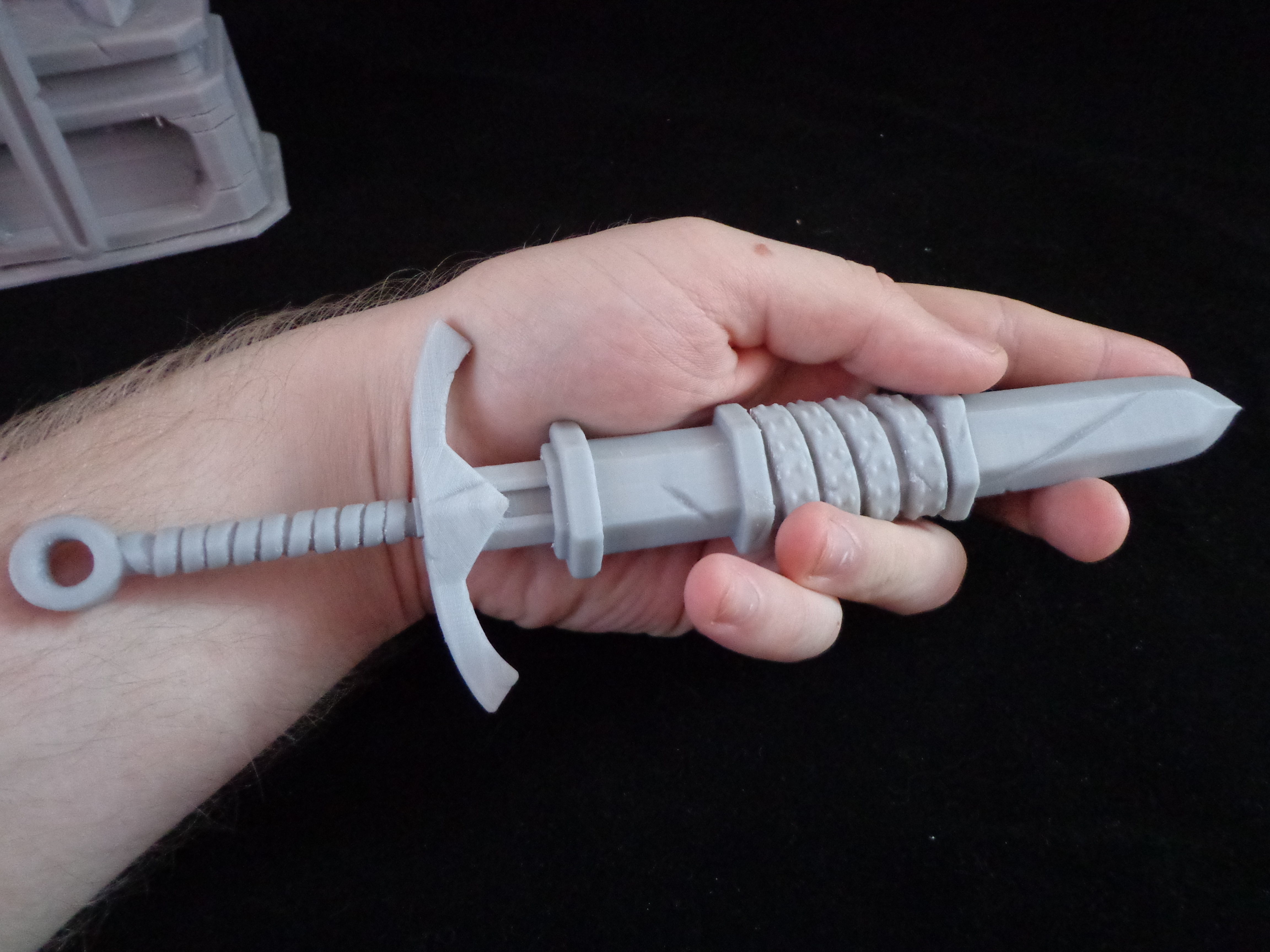 Knight 3d print statue of holding sword 3D print model_8