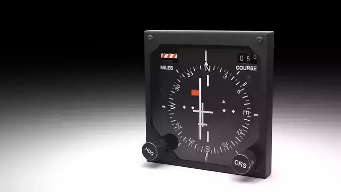F16 Horizontal Situation Indicator - HSI 3D model