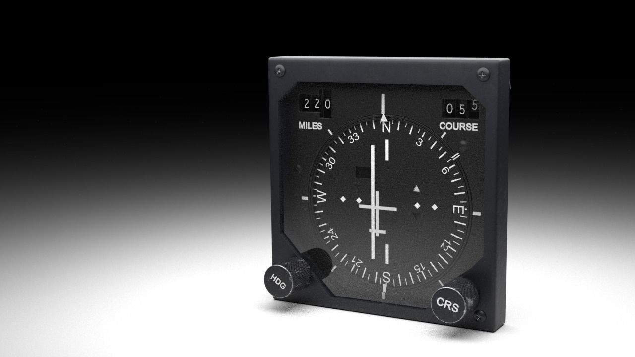 F16 Horizontal Situation Indicator - HSI 3D model_3