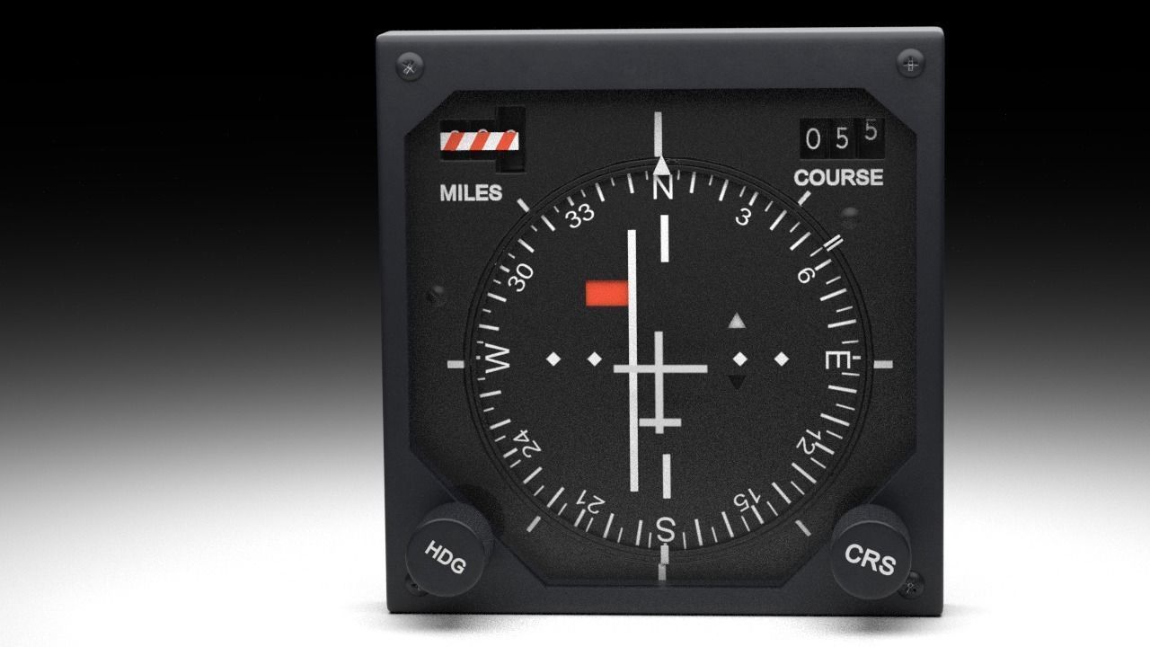 F16 Horizontal Situation Indicator - HSI 3D model_7