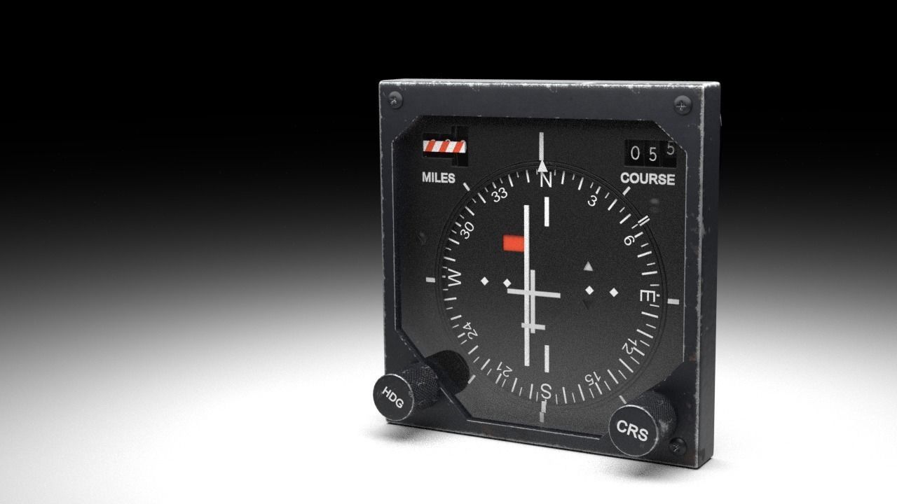 F16 Horizontal Situation Indicator - HSI 3D model_2