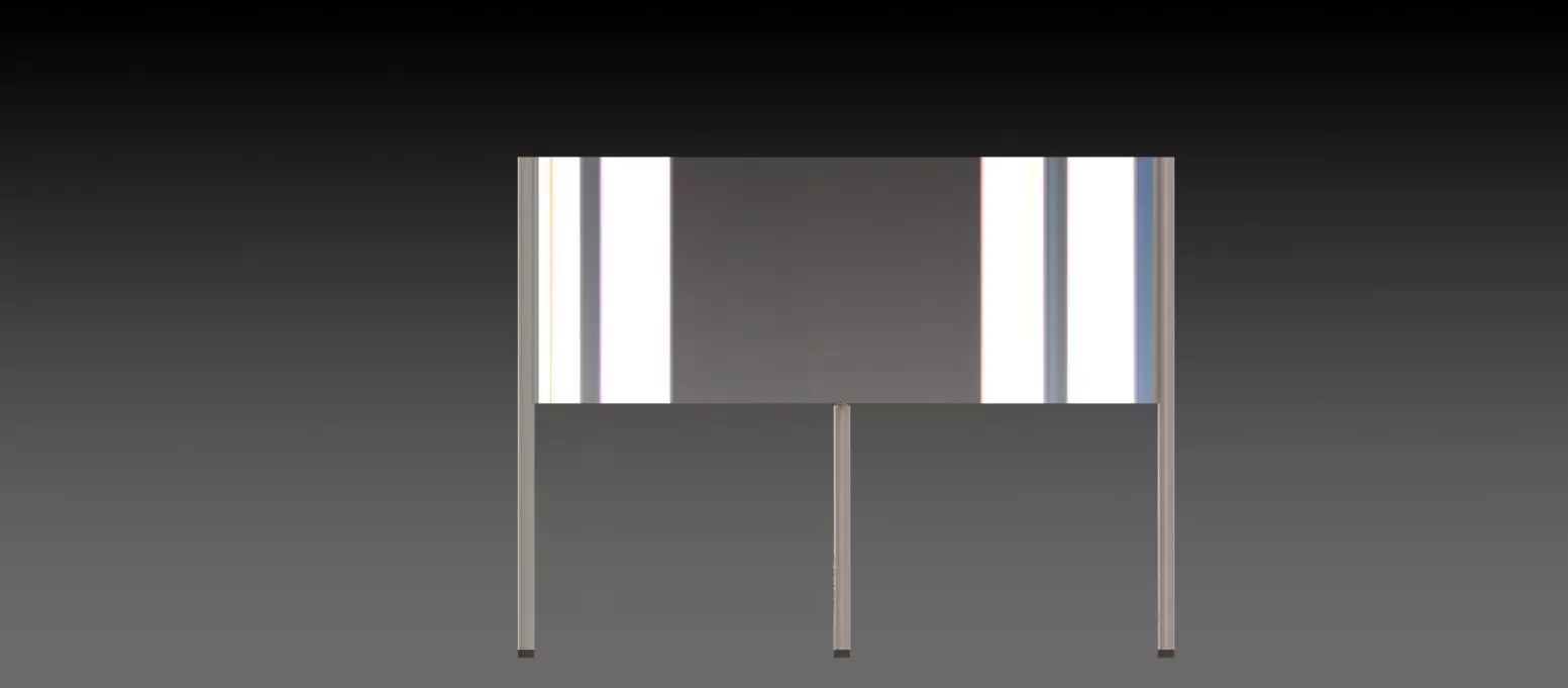 curved projection screen test Free 3D model