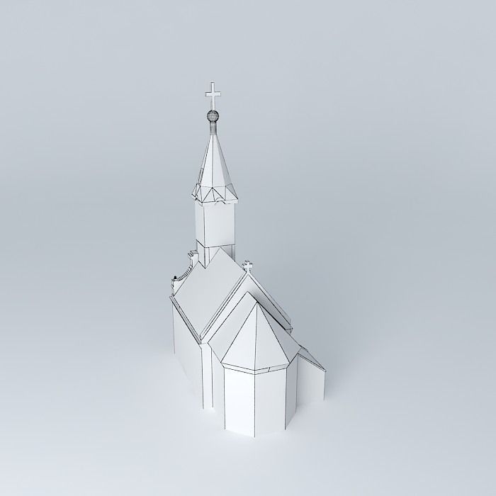 Roman Catholic Church Free 3D model_4