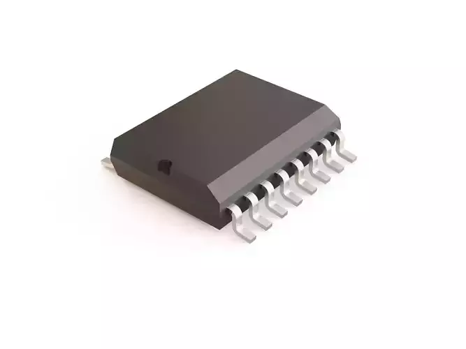 Microchip 02 3D model