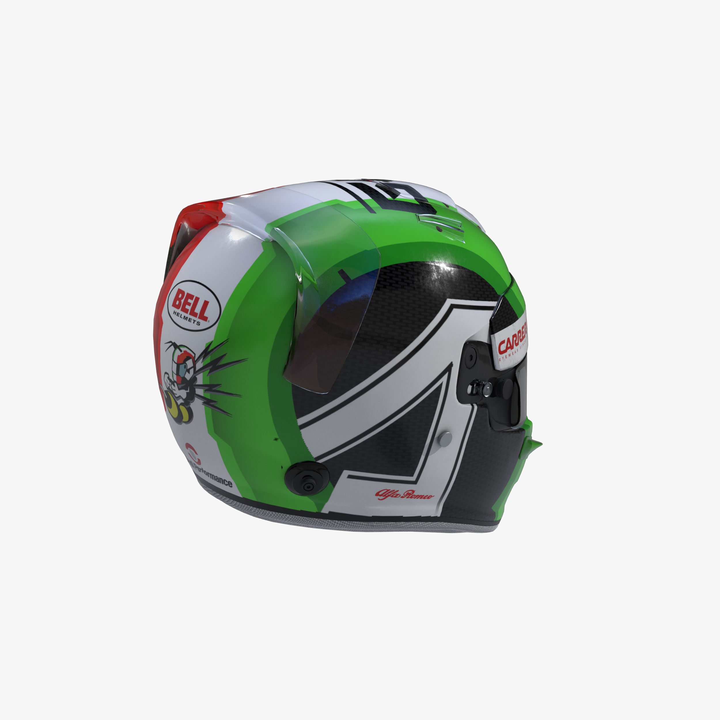 Giovinnazi helmet 2019 Low-poly 3D model_4