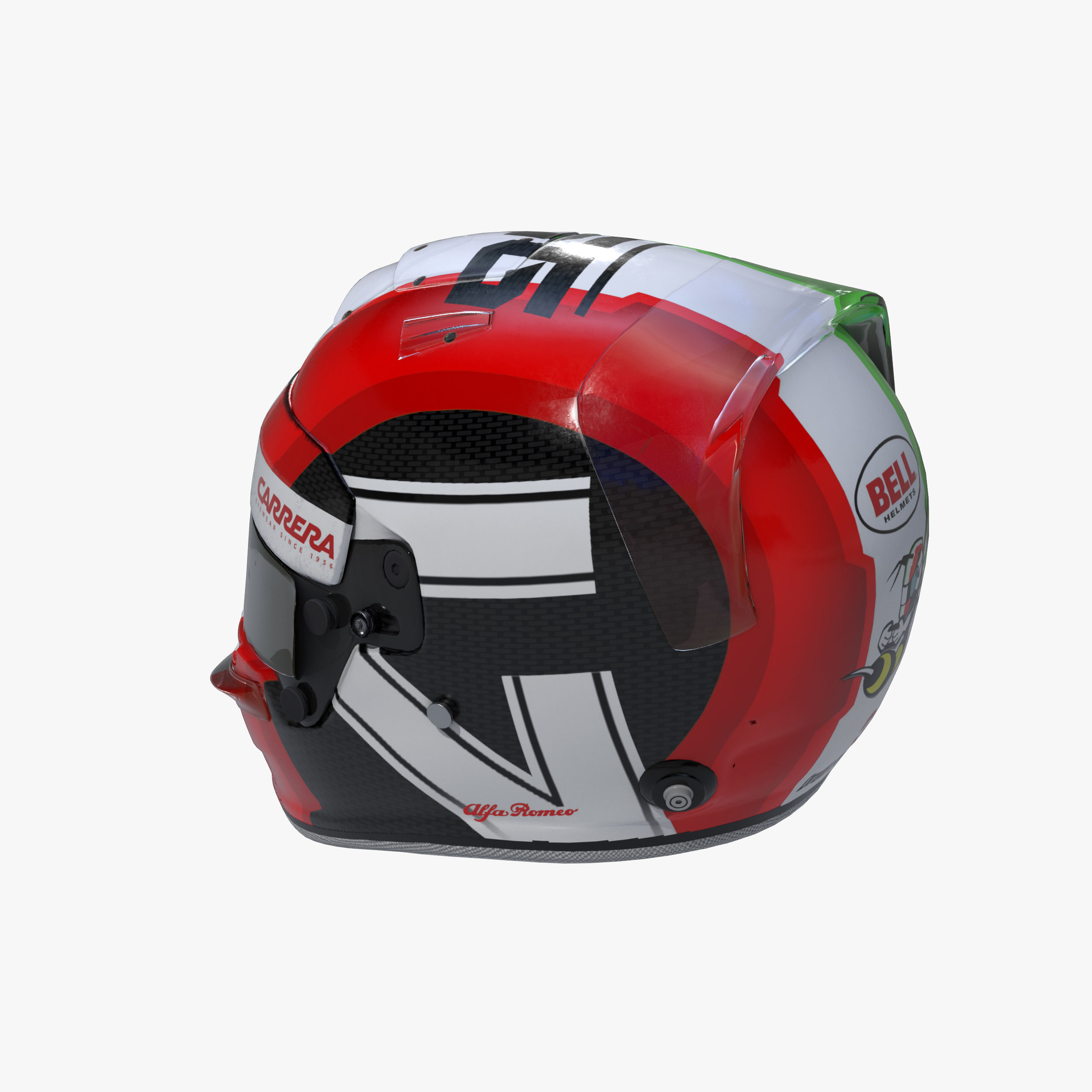 Giovinnazi helmet 2019 Low-poly 3D model_6