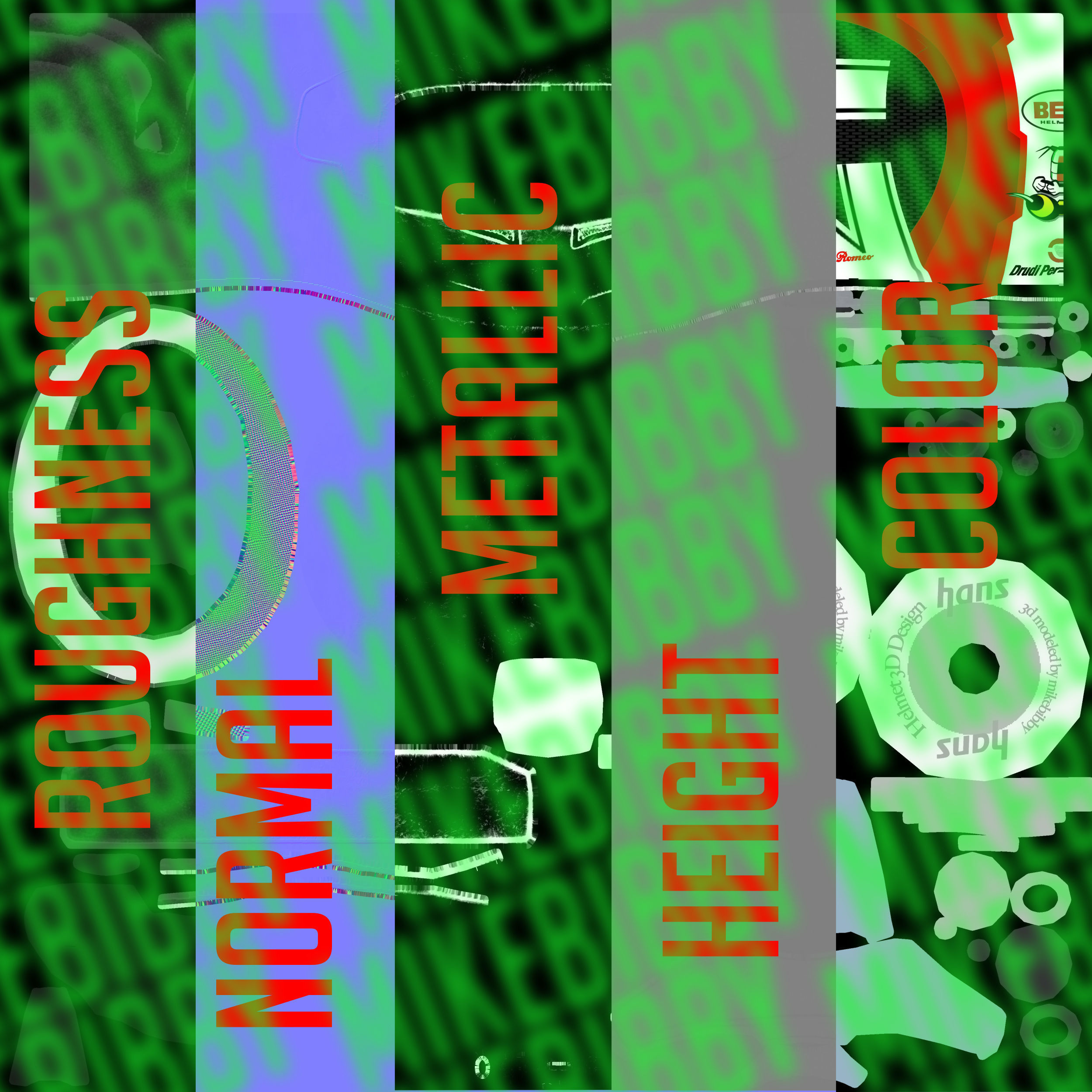 Giovinnazi helmet 2019 Low-poly 3D model_11