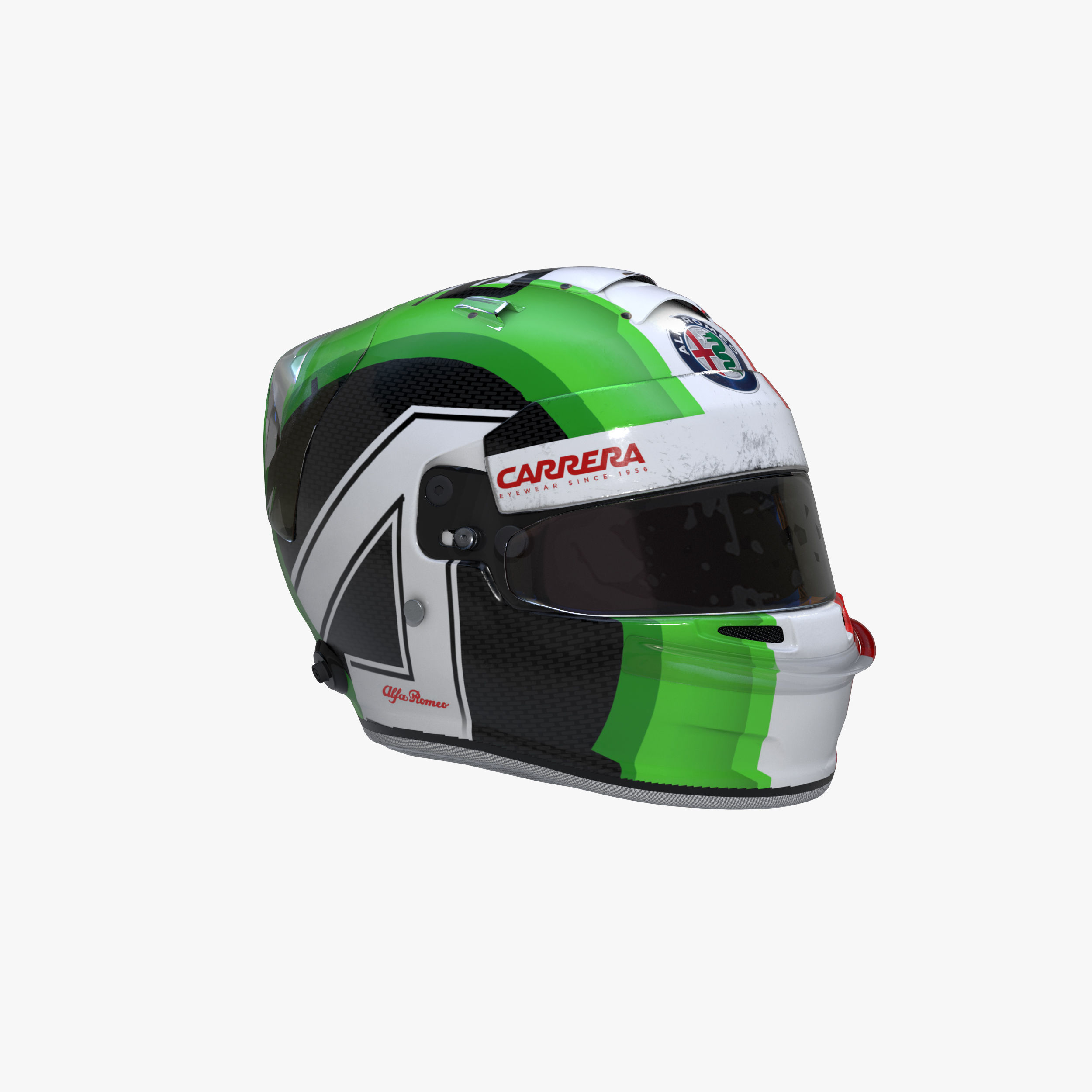 Giovinnazi helmet 2019 Low-poly 3D model_9