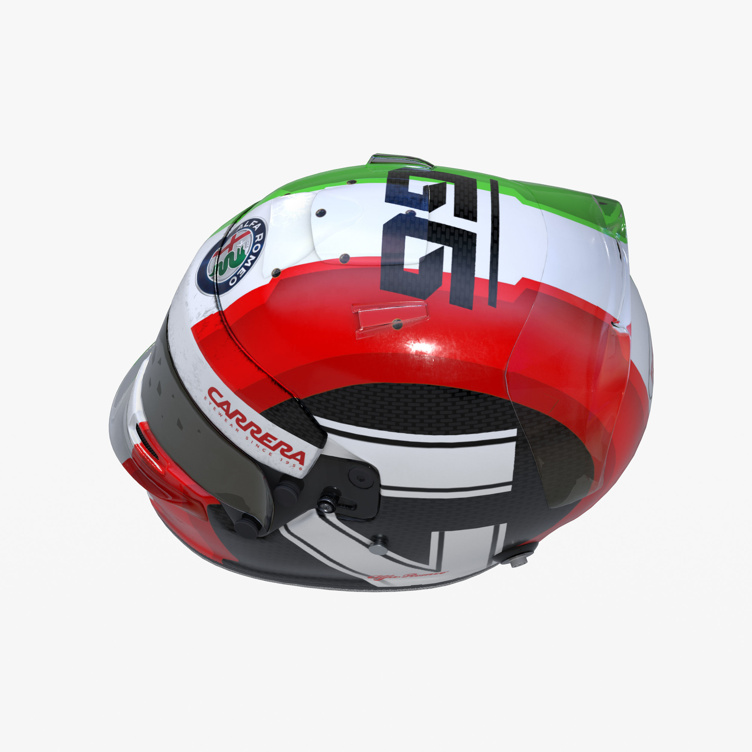 Giovinnazi helmet 2019 Low-poly 3D model_8