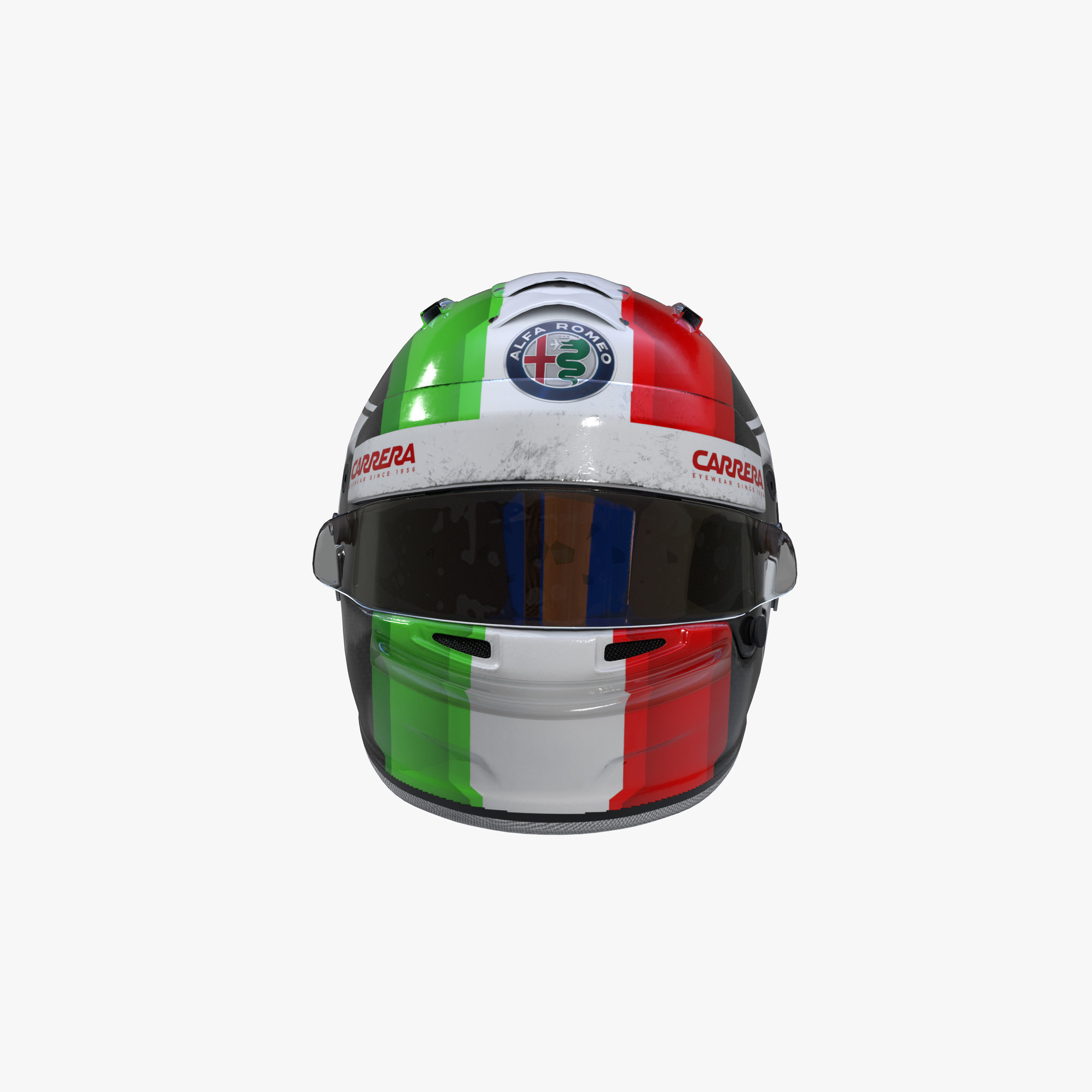 Giovinnazi helmet 2019 Low-poly 3D model_1