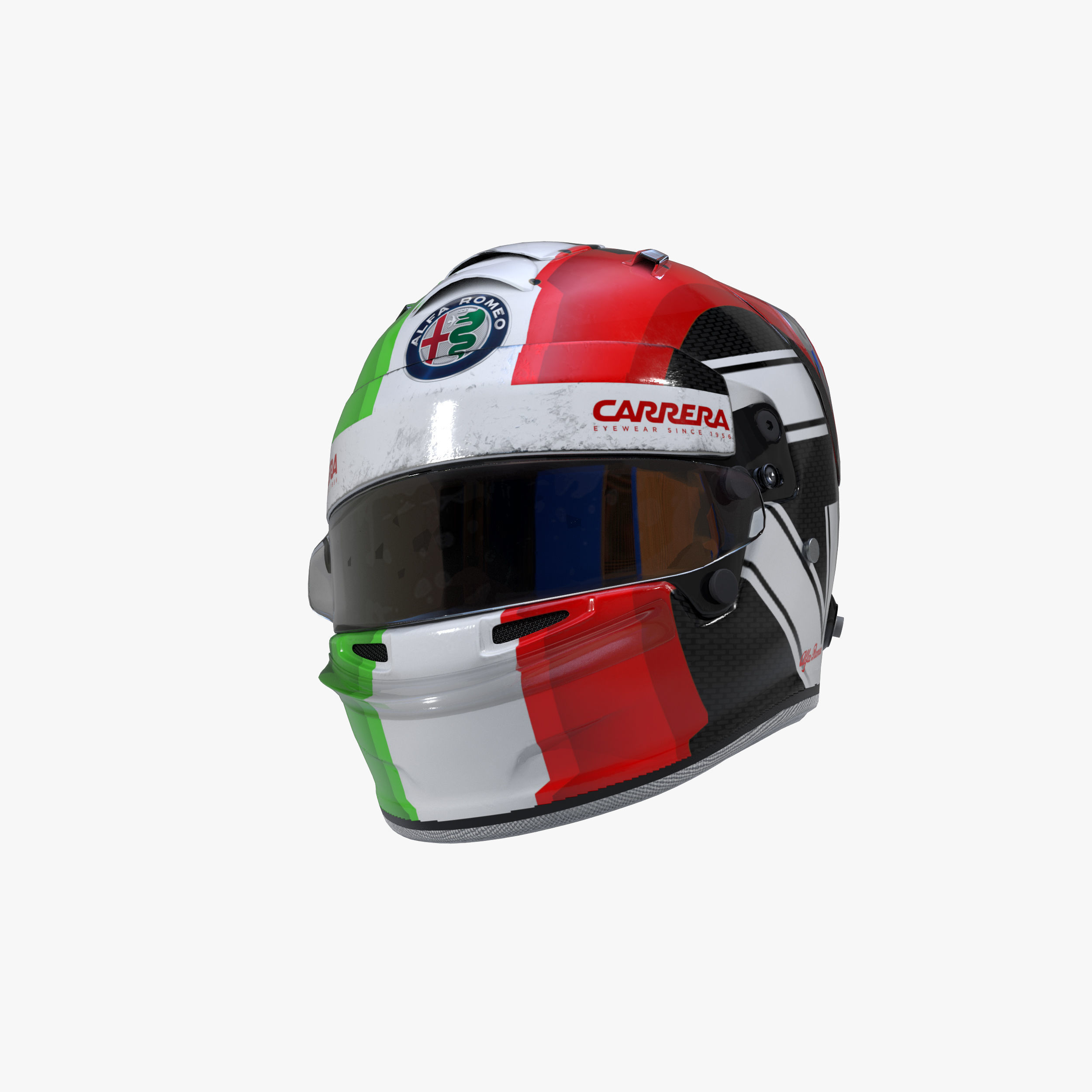 Giovinnazi helmet 2019 Low-poly 3D model_5