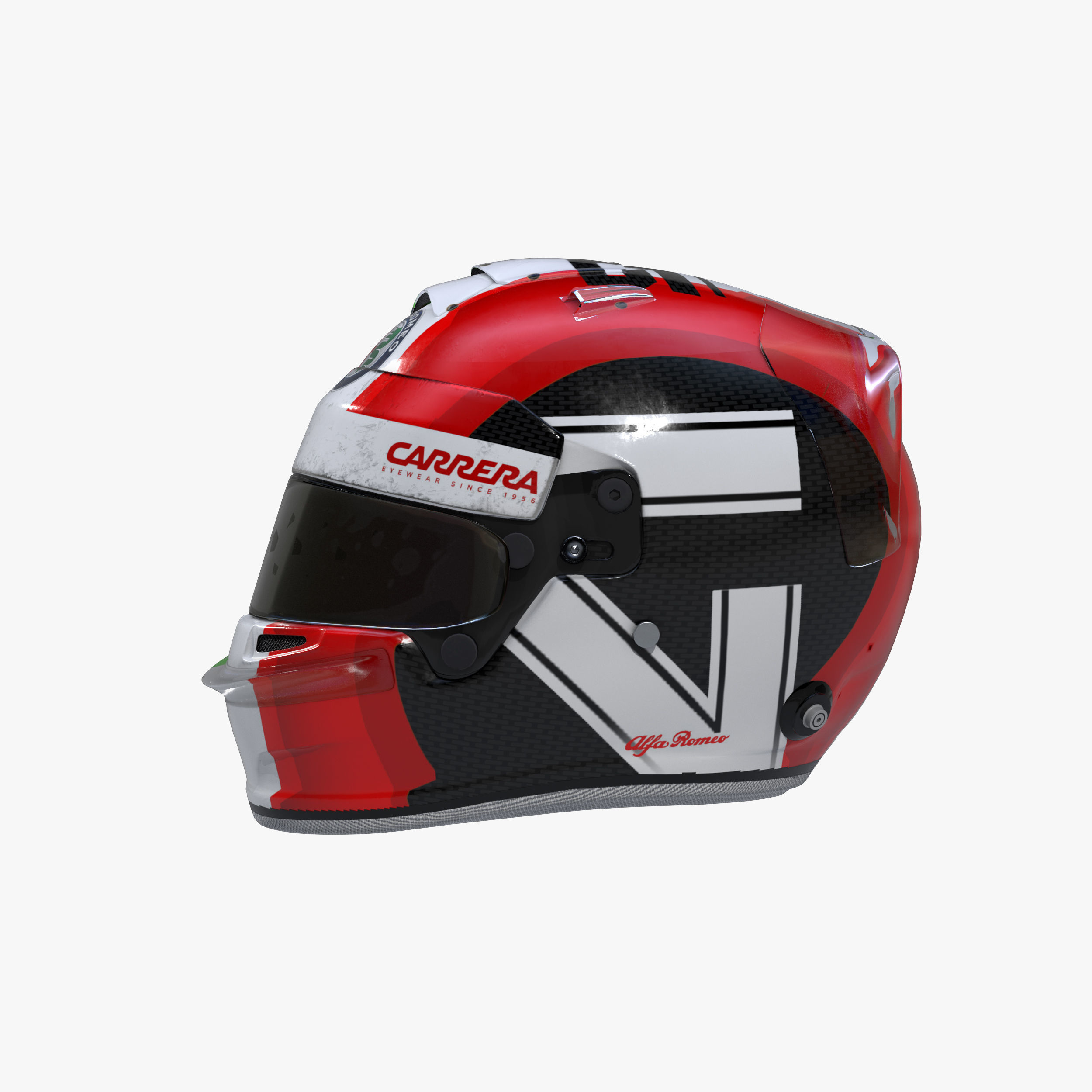 Giovinnazi helmet 2019 Low-poly 3D model_2