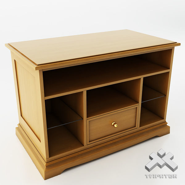 Small TV Cupboard - Anemone Low-poly 3D model_1