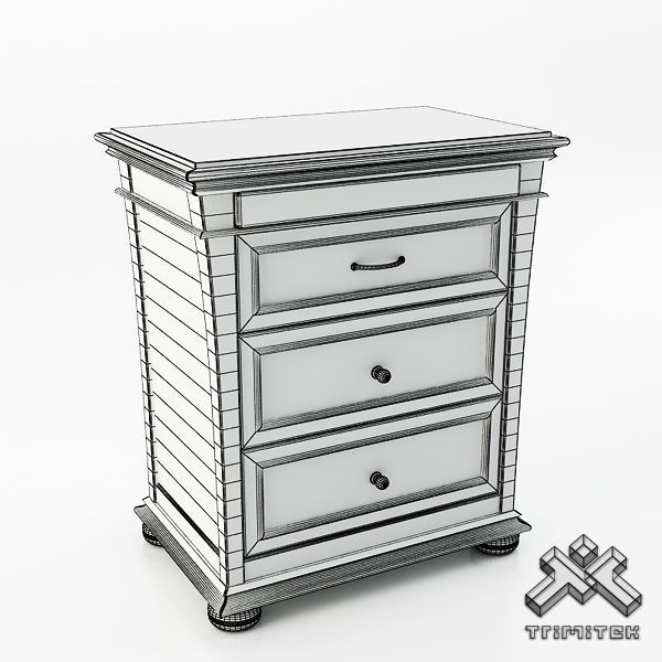 Night Stand Drawer - Glory 3D model_2