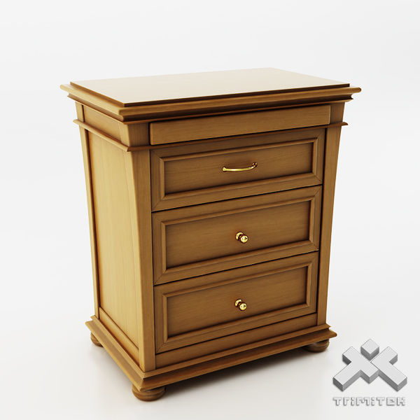 Night Stand Drawer - Glory 3D model_1