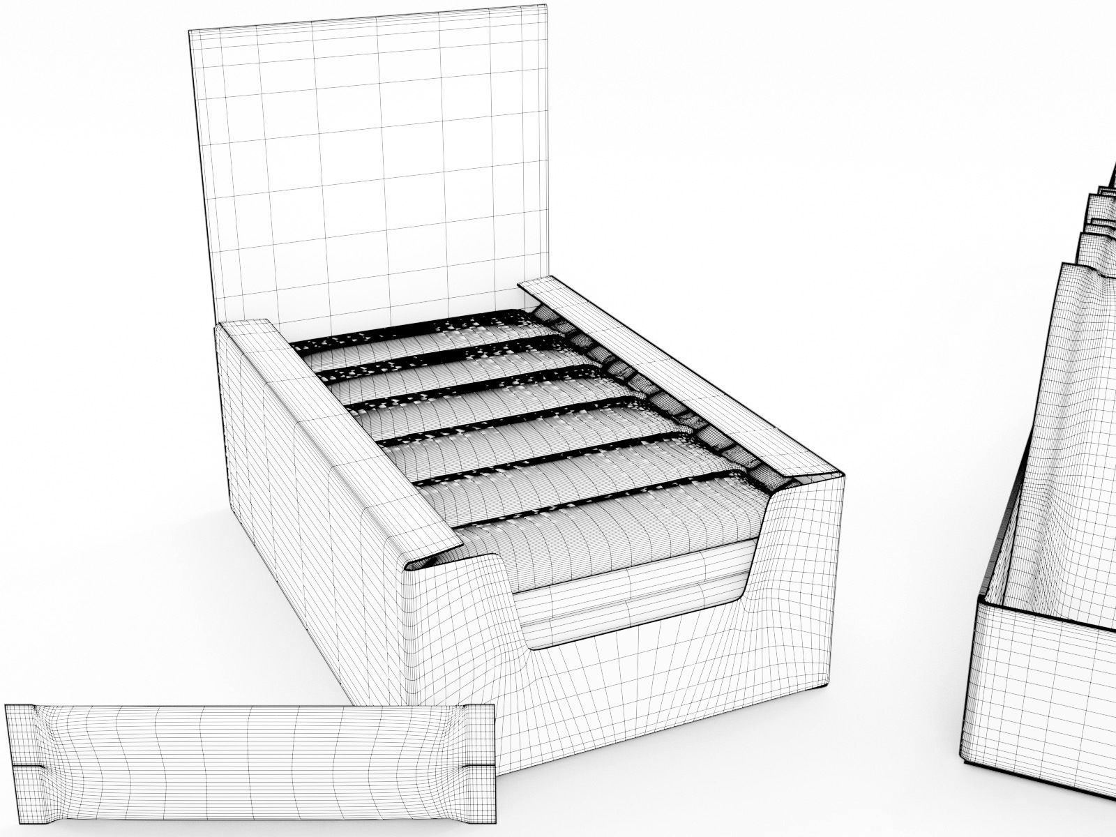 Candy bars with shelf ready display trays Dairy Milk 3D model_5