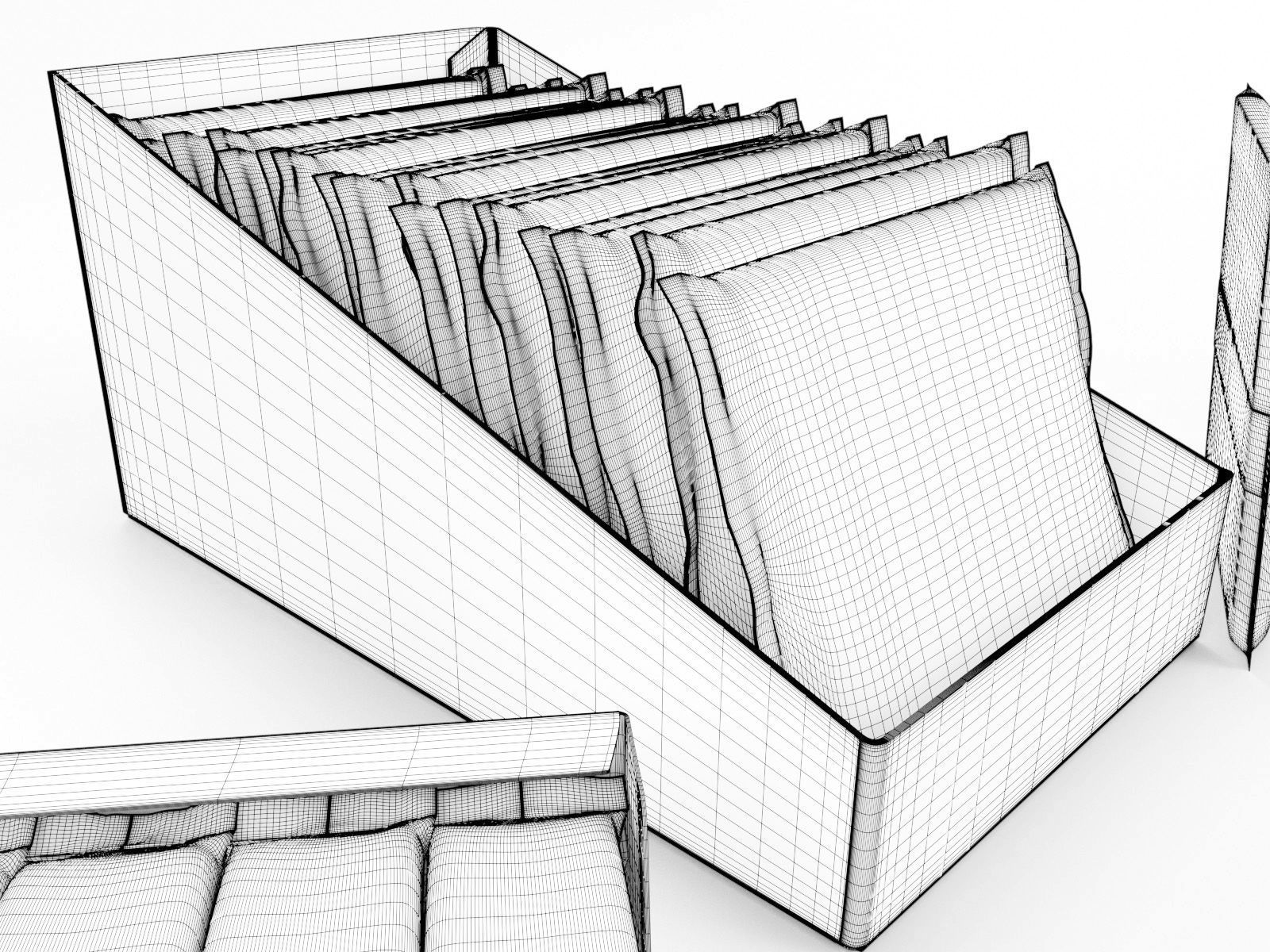 Candy bars with shelf ready display trays Dairy Milk 3D model_9