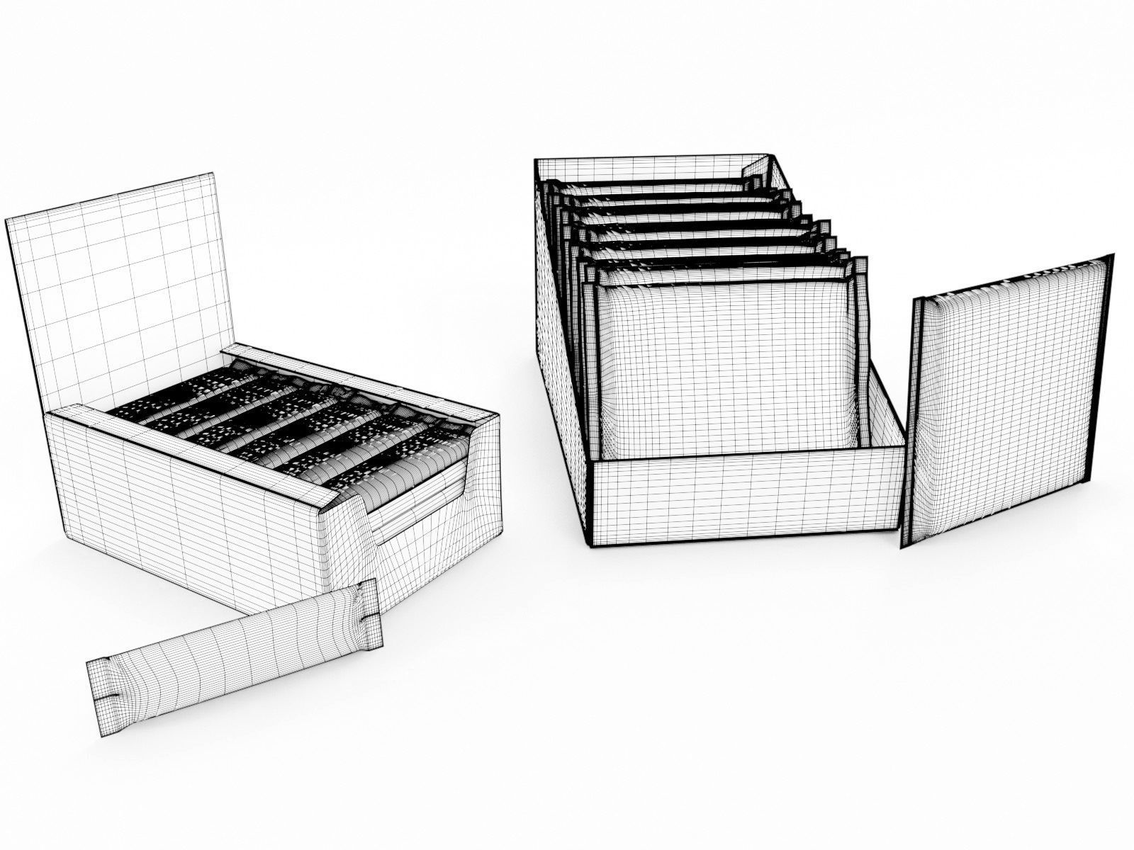 Candy bars with shelf ready display trays Dairy Milk 3D model_1