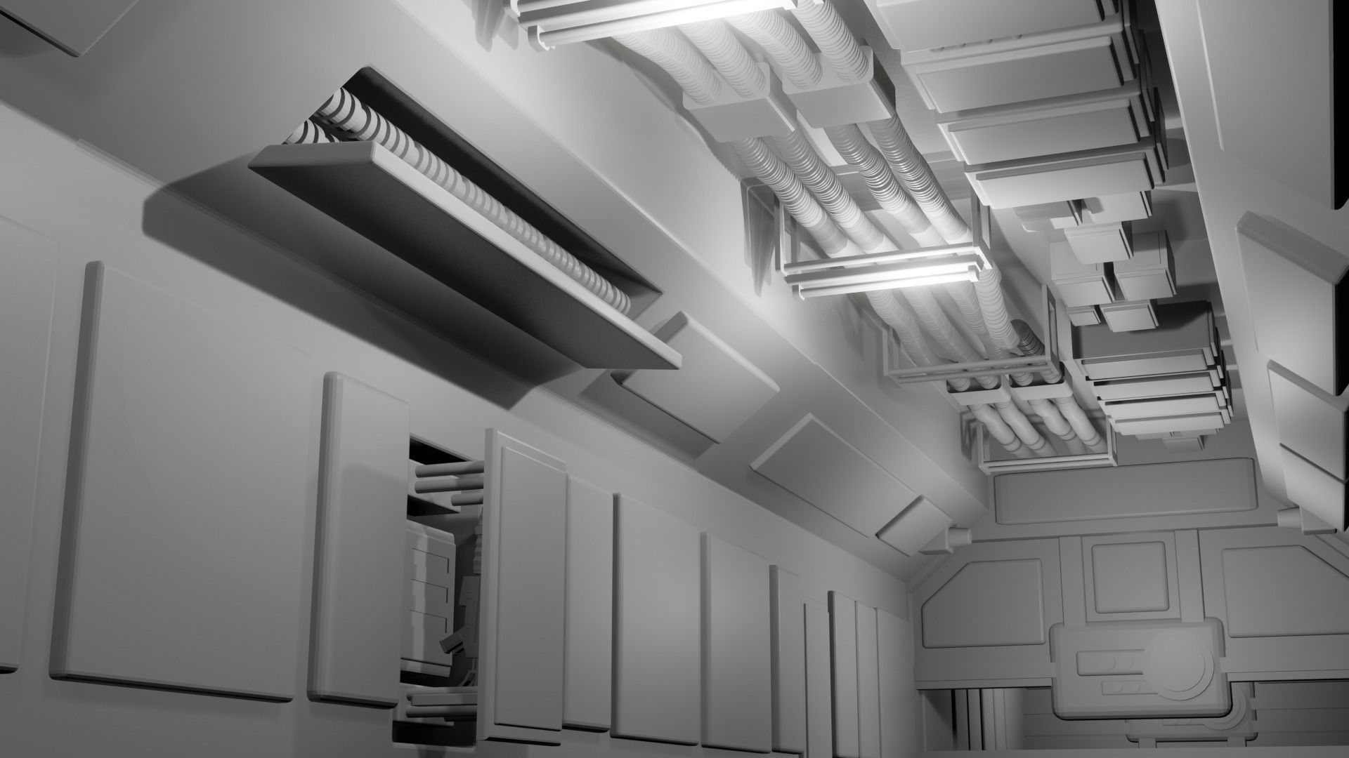 spacecraft interiors Free 3D model_2