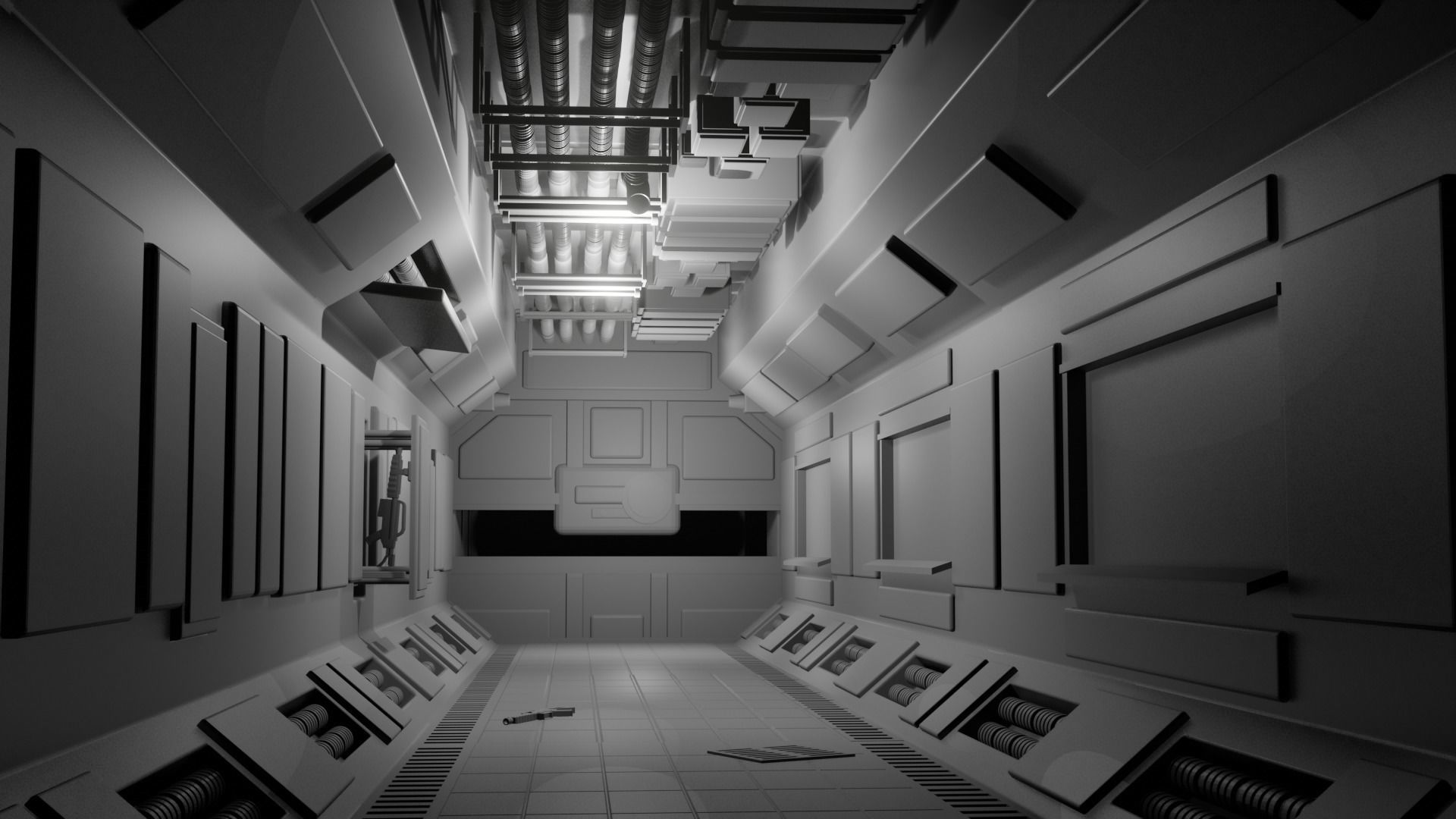 spacecraft interiors Free 3D model_1