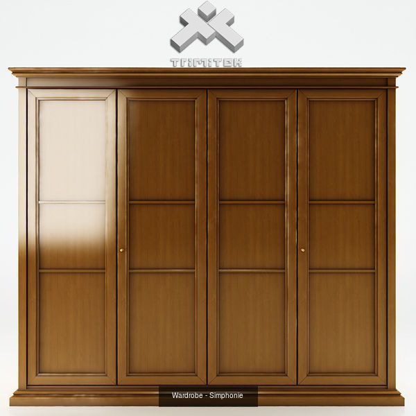 Traditional Bedroom Furniture Set 3D Model Collection_8