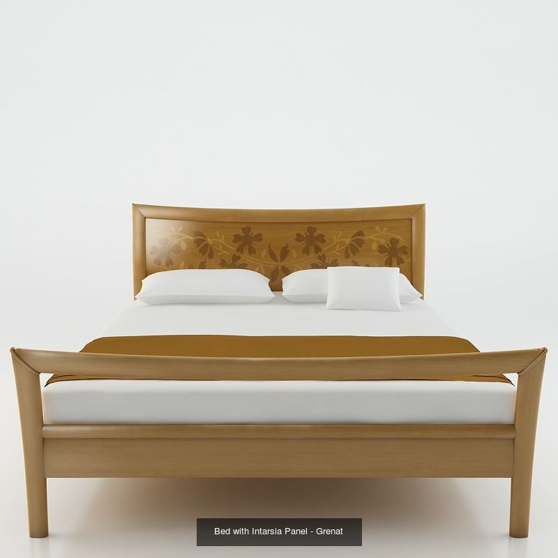 Traditional Bedroom Furniture Set 3D Model Collection_2