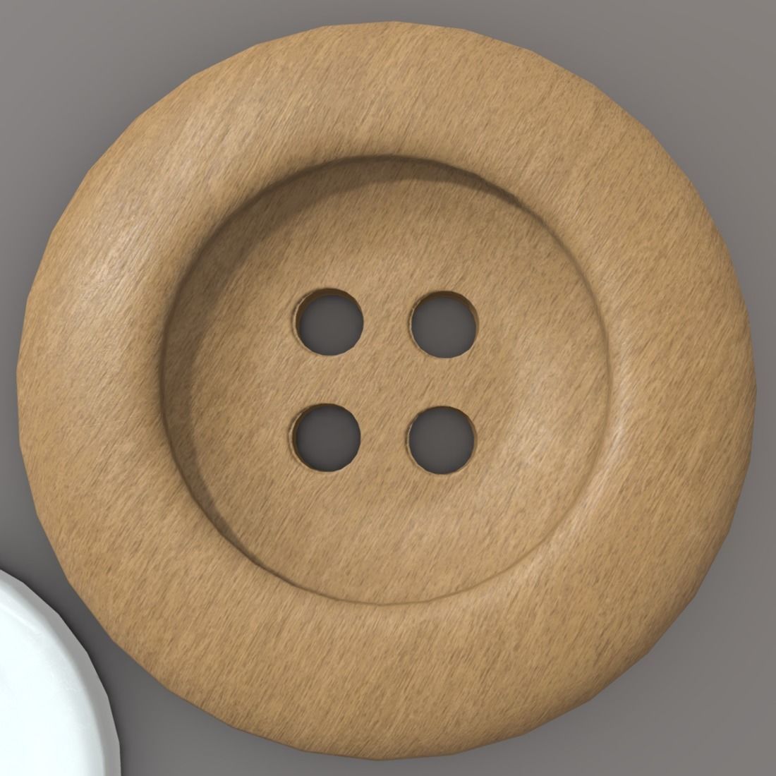 Clothing Button Low-poly 3D model_14