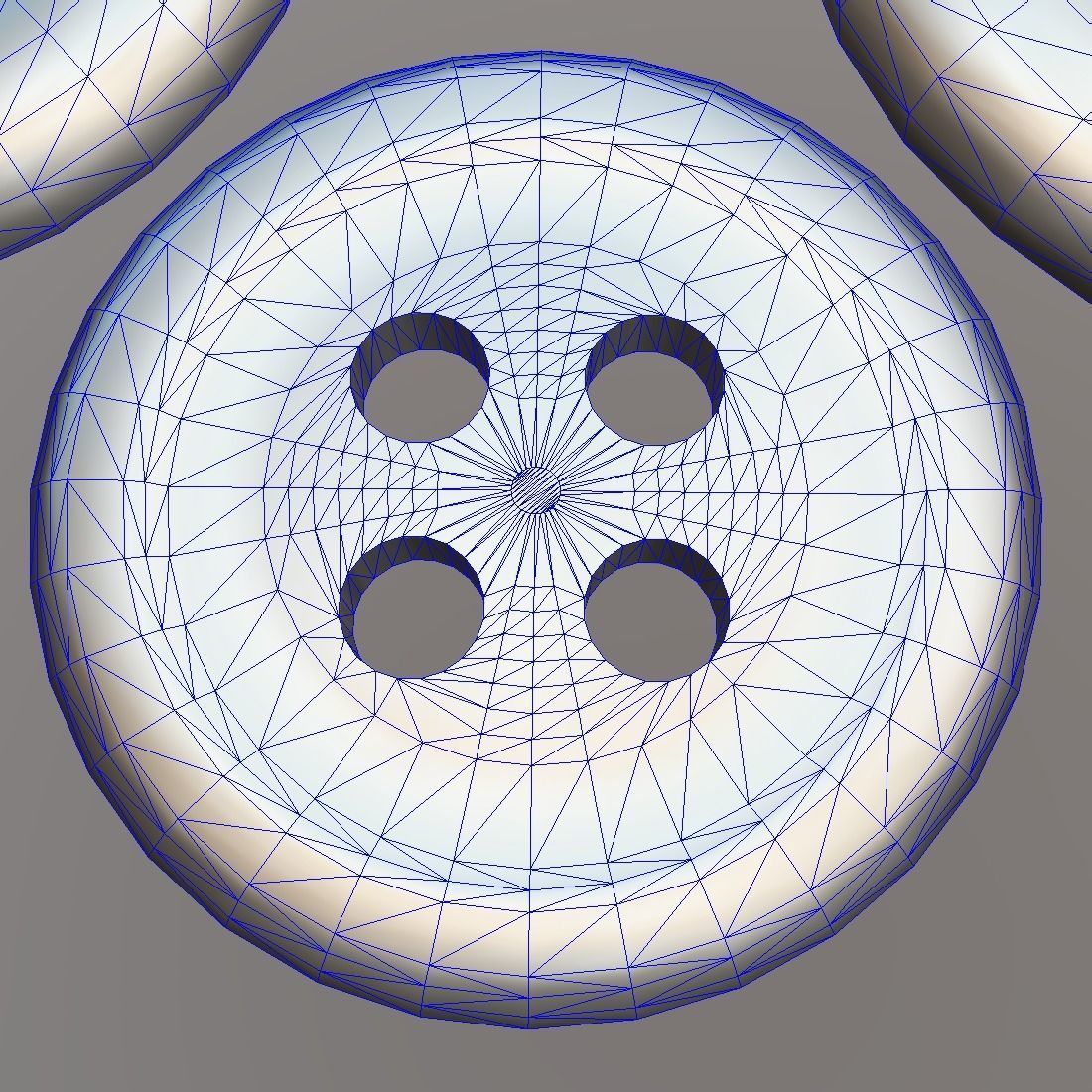 Clothing Button Low-poly 3D model_13